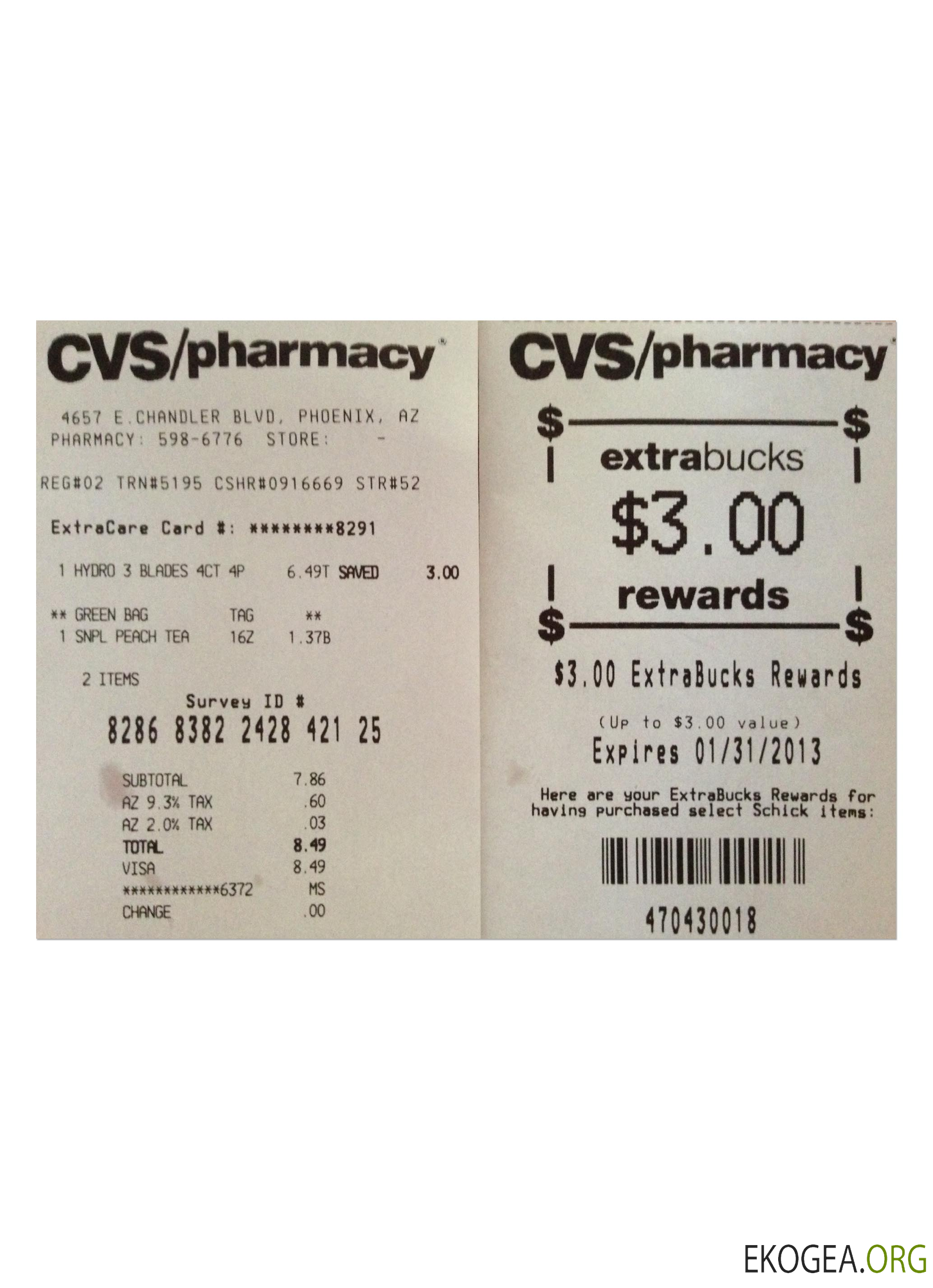 Modèle de reçu de PHARMACIE template